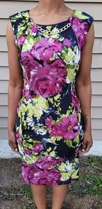 Sleeveless floral dress
